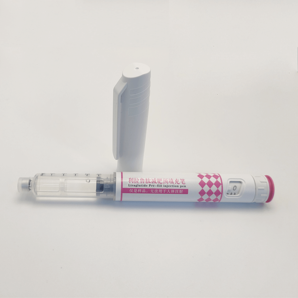 Jeringa desechable con cartucho de inyección de 3 ml compatible.