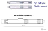 Injeção de caneta HGH para musculação de cartucho de câmara dupla