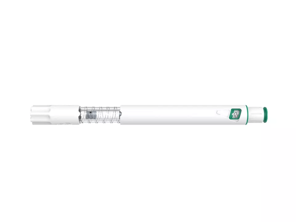 Injection Pen for double chamber cartridge hgh injection