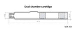 Cartouche à double chambre de 4ML pour injecteur d'hormone de croissance humaine