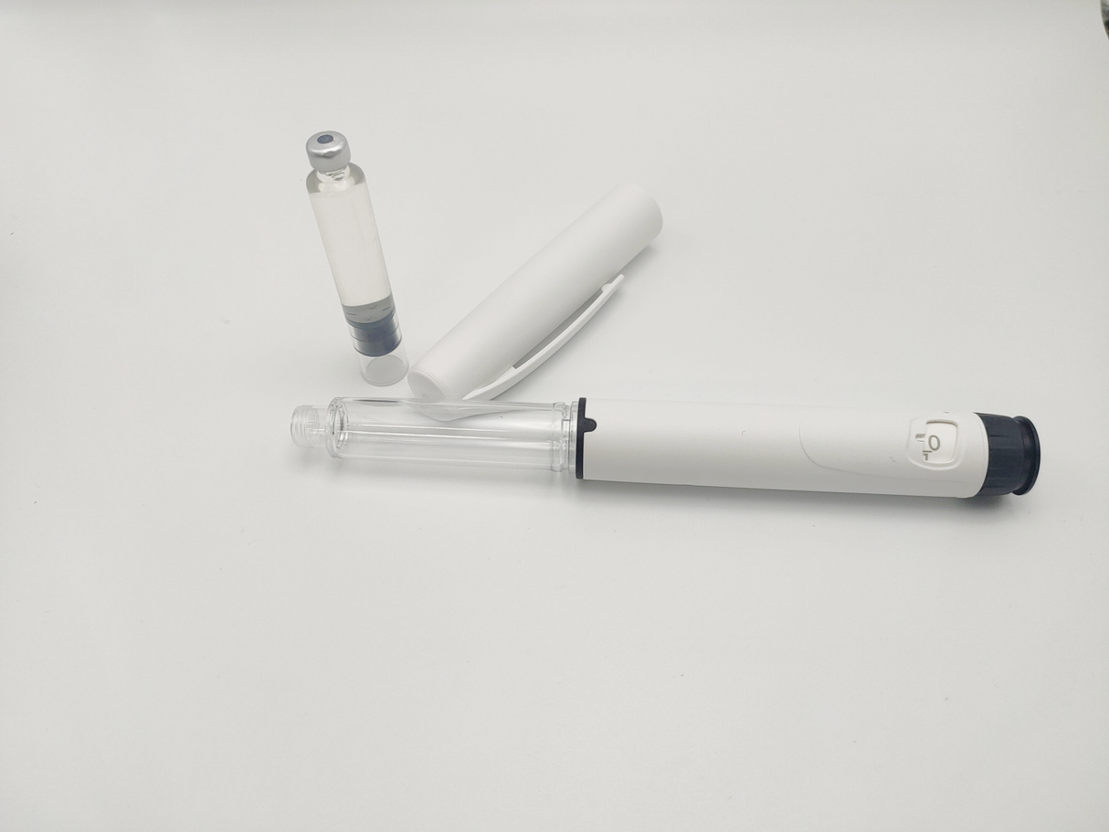 Stylo d'injection réutilisable, stylo d'injection d'hormone de croissance en plastique