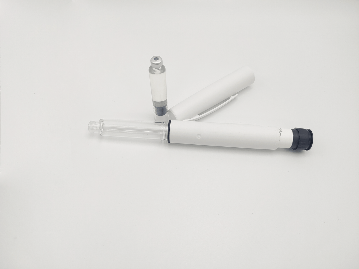 Pluma de insulina reutilizable cartuchos de vidrio farmacéutico de 3 ml