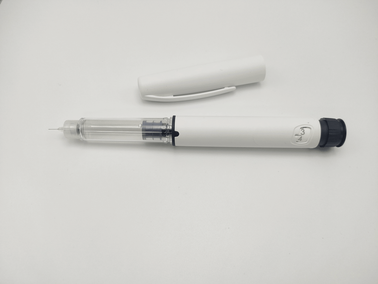 Reusable insulin pen 3 ml pharmaceutical glass cartridges