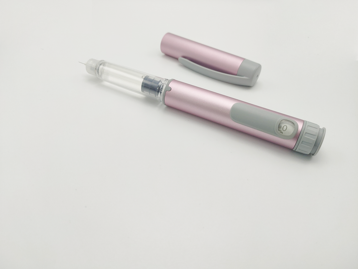 Stylo à insuline réutilisable en métal pour seringues à insuline